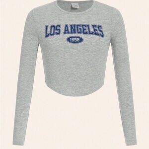 Girls Long Sleeve “LA” Tee-NWOT